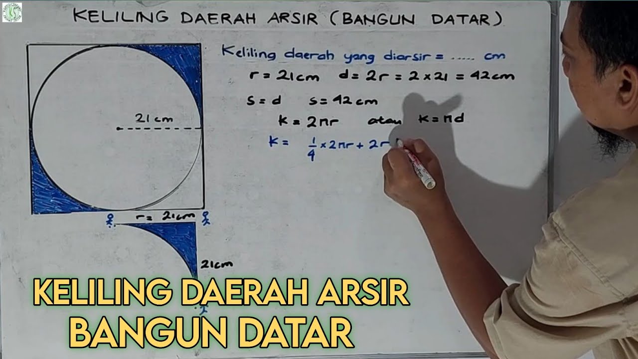 Cara Mudah Menghitung Keliling Daerah Arsir Bangun Datar