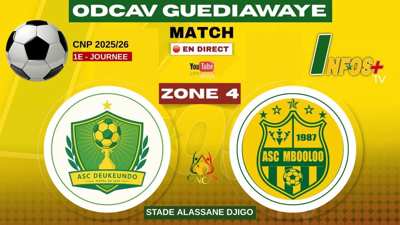 EN DIRECT  NAVETANE  GUEDIAWAYE 2025 /  ZONE 4 | DEUKEUNDO  VS  MBOOLO