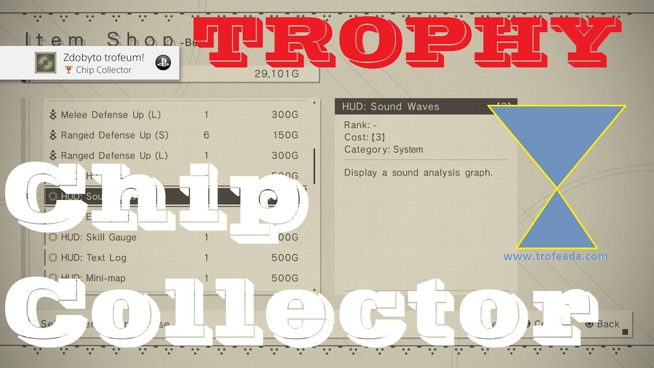 NieR: Automata - Chip Collector TROPHY - TROFEUM Kolekcjoner czip&oacute;w