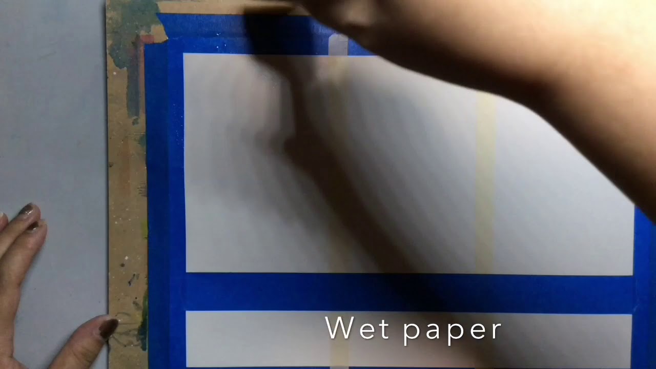 Basic Watercolour Painting with Leach - Gradients and Layers Mountains 1