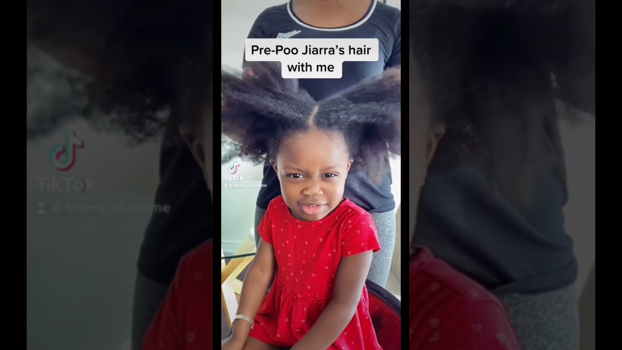 How i Prepoo my daughter’s hair. 