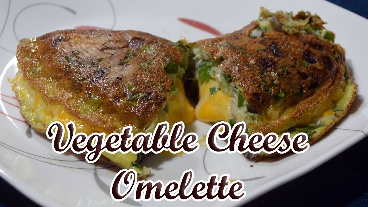 Vegetable Cheese Omelette | South Indian Food | Sowji's Kitchen