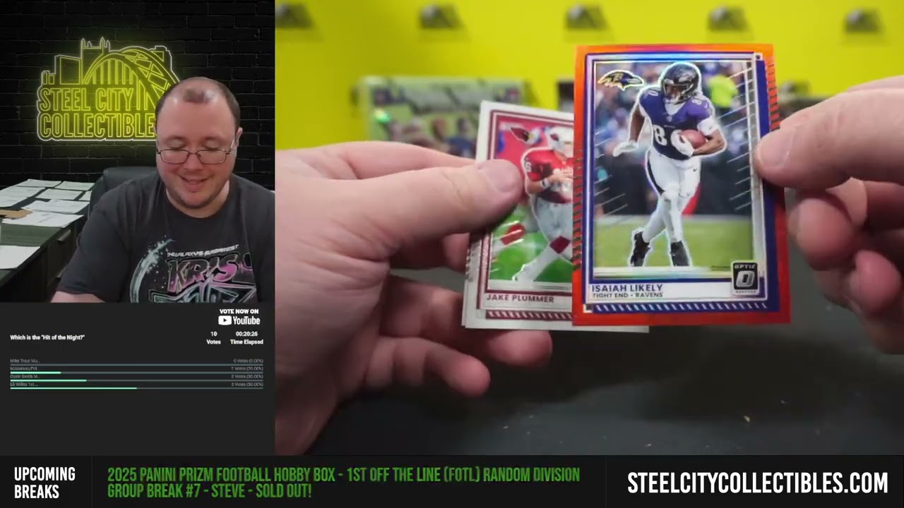 2025 Panini Donruss Optic Football Hobby Box Random Division Group Break #10 - Steve