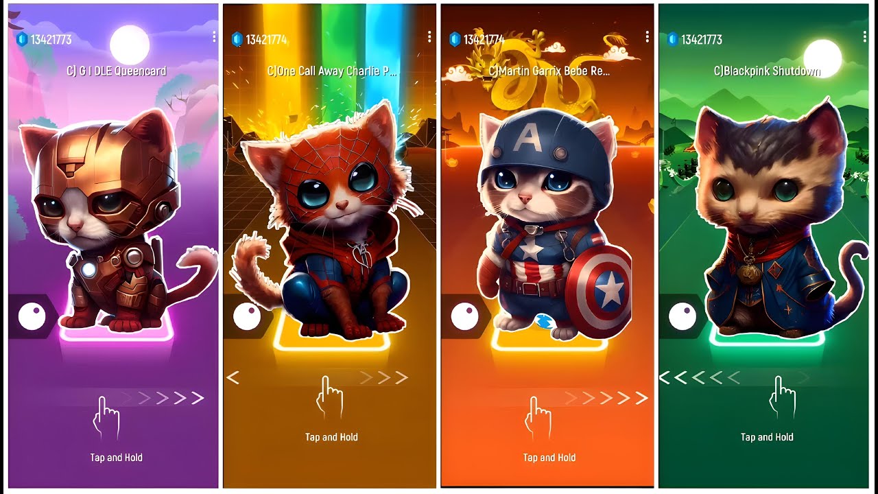 SUPER HERO CAT BATTLE DANCE | G IDLE QUEENCARD | ONE CALL AWAY | SO FAR AWAY | BLACKPINK SHUTDOWN
