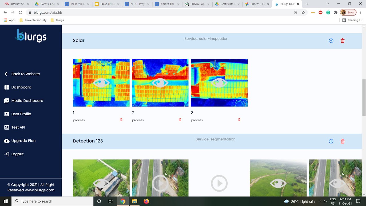 Blurgs' Drone Data Analytics Platform (Drone DApp) | User Interface Demo