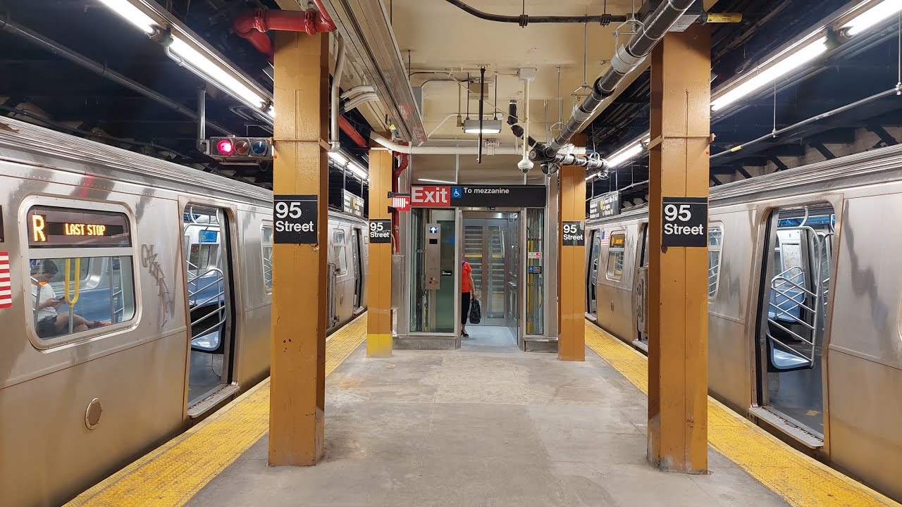 BMT 4th Avenue Line: R160A-2 & R160B (R) Train @ Bay Ridge-95th Street + New Elevators & Tour