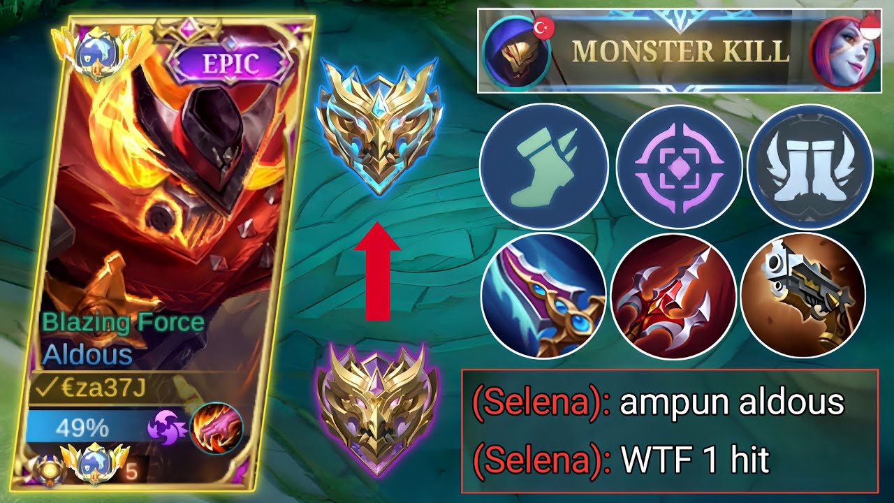 NEW ALDOUS ONE SHOT BUILD AND EMBLEM 2024 | AUTO 1 HIT MATI! BUILD ALDOUS TERSAKIT 2024 - MLBB