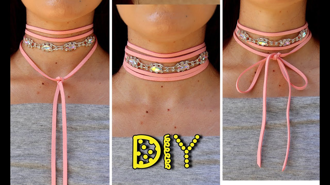 DIY EASY Rhinestone Wrap Choker - 3 in 1 || Lucykiins