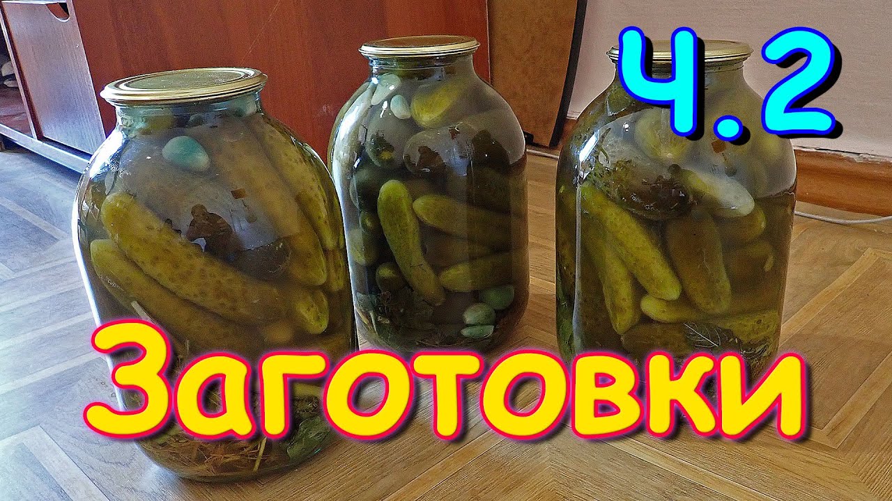 Заготовки на зиму. Огурцы. Помидоры. Икра. Спаржевая фасоль. И др. (08.22г.) Семья Бровченко.