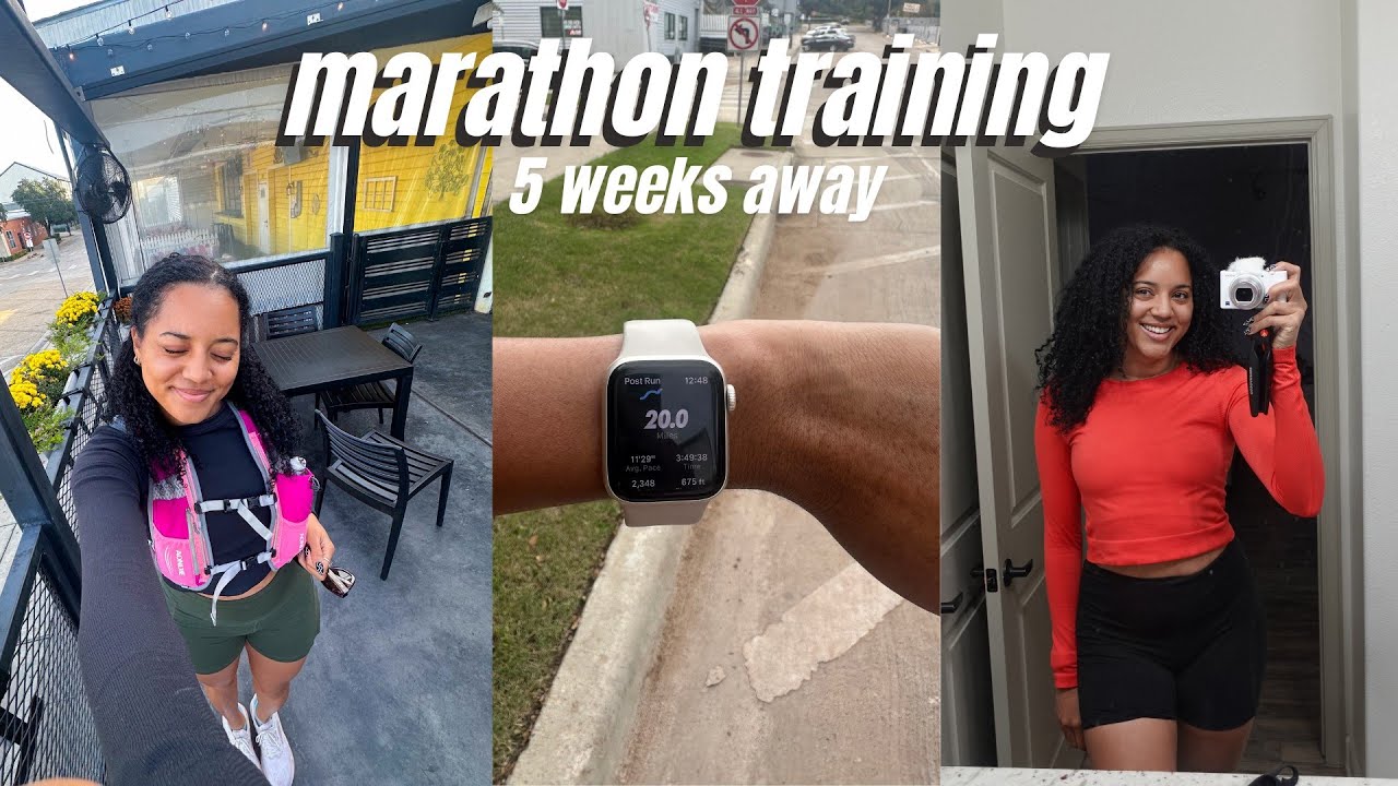 I DID A 20-MILE RUN | 5 Weeks Until My First Marathon ❤️&zwj;🔥
