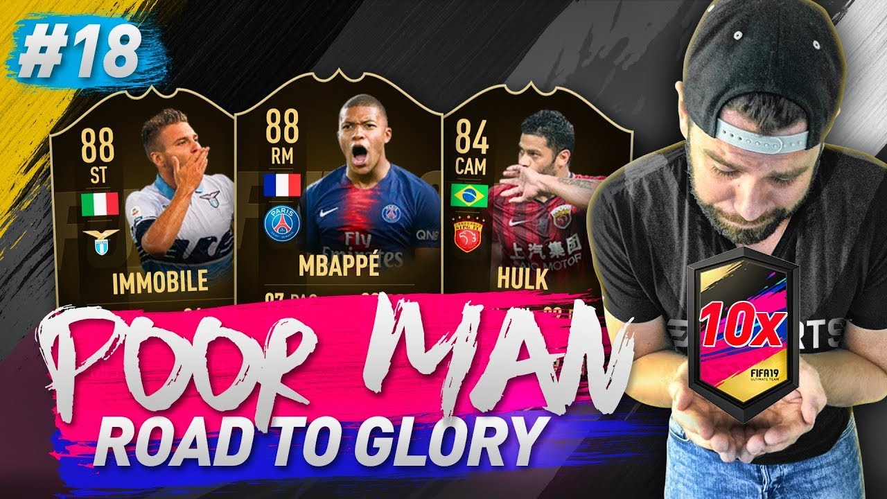 10x GOLD UPGRADE PACKS for new TOTW! - POOR MAN ROAD TO GLORY #18 - FIFA 19 Ultimate Team