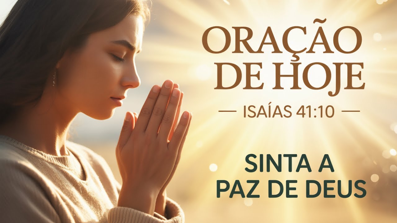 🎯 ORAÇÃO DE HOJE | Isaías 41:10 – Sinta a Paz de Deus
