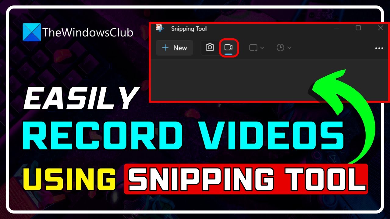 How to Record Videos Using SNIPPING TOOL in Windows 11 | Windows 11 SCREEN RECORDER [2023]