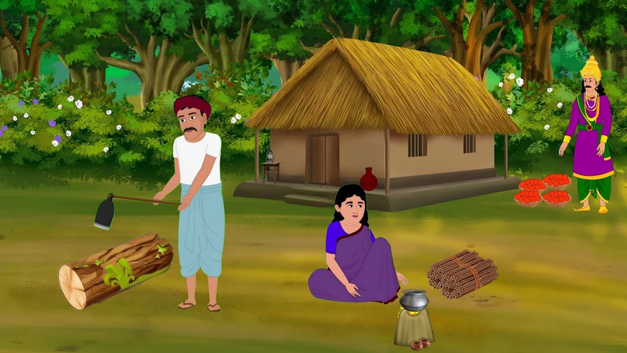 बुद्धिमान और लालची जमींदार | Lalchi zameendar | Hindi kahani | Moral stories | cartoon story