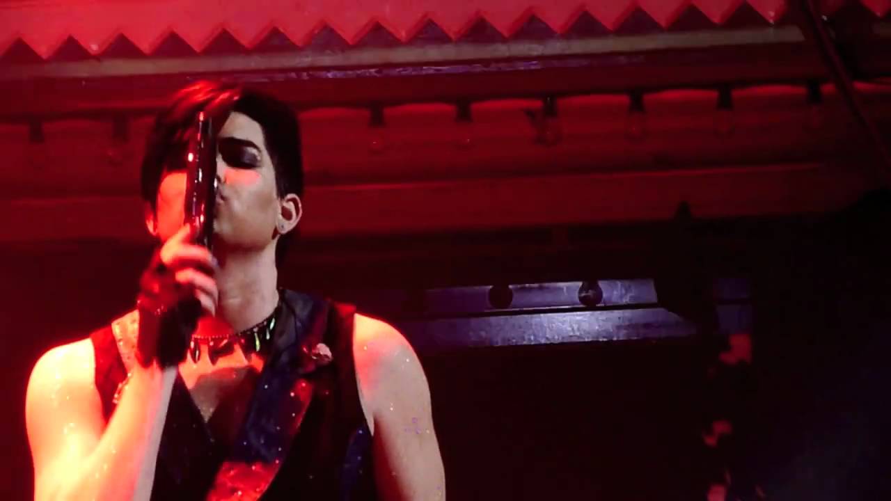 Adam Lambert Amsterdam smoking joint on stage