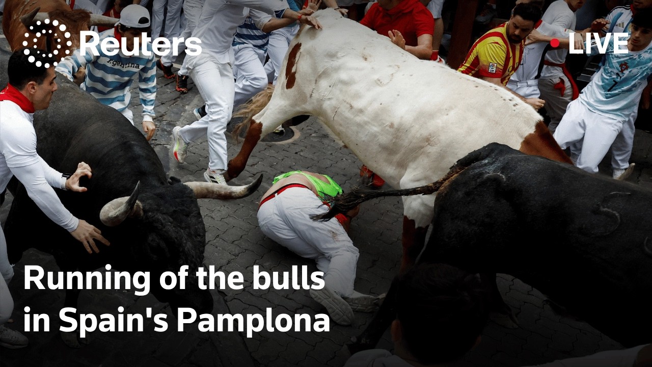 LIVE: Running of the bulls in Spain's Pamplona
