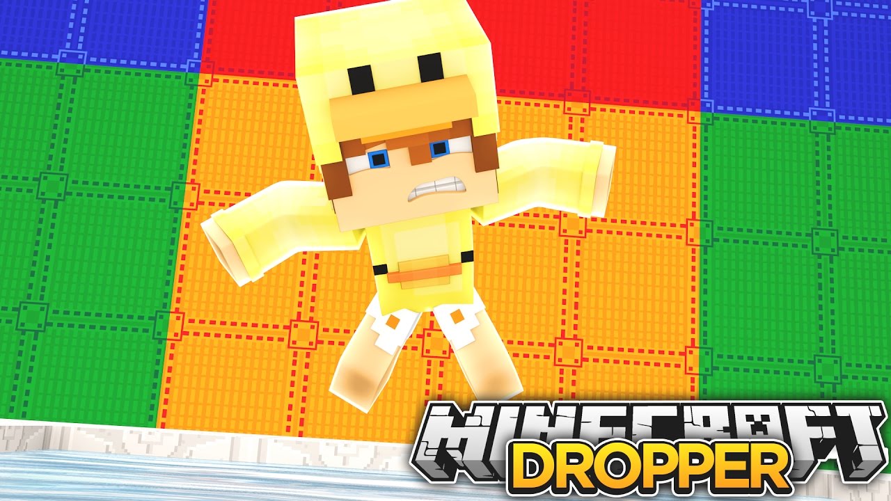 Minecraft Dropper - BABY DUCK PLAYS THE FIRST DROPPER EVER!!!