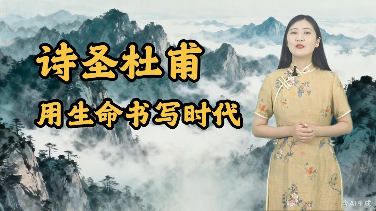 「詩聖」杜甫的一生：一個盛世夢，一卷亂世詩。✨🏞️#杜甫  #詩圣#唐朝歷史 #唐詩 #中國文學 #李白  #安史之亂 #歷史故事 #人物傳記#诗词 #人文历史 #唐朝 #人文历史