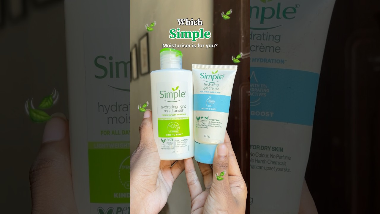 Simple hydrating light moisturiser OR Simple hydrating gel moisturiser☘️