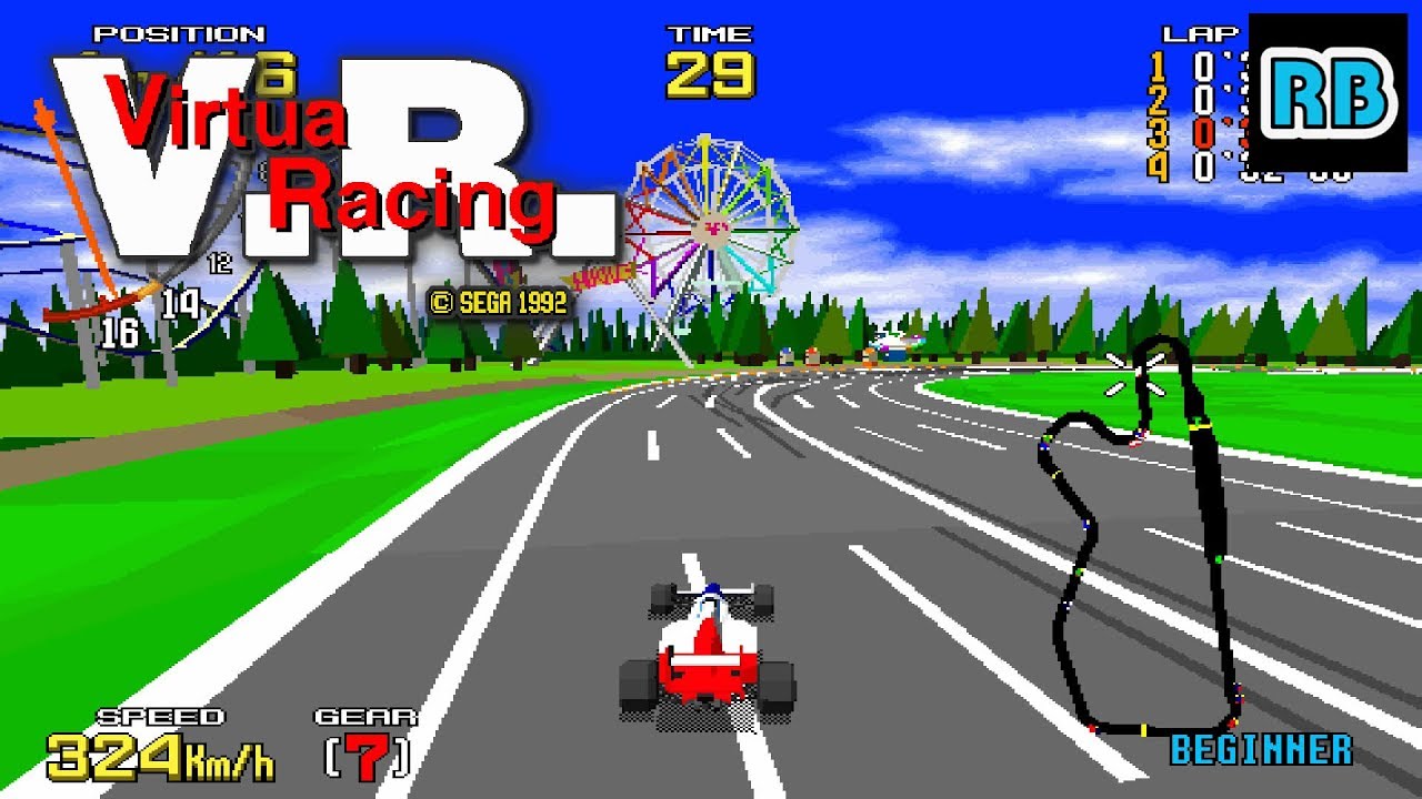 1992 [60fps] Virtua Racing Beginner 7S 3'13''25 ALL