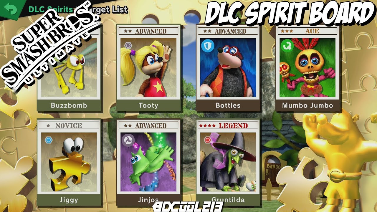 All Banjo-Kazooie Spirit Board Battles - Super Smash Bros Ultimate DLC Gameplay