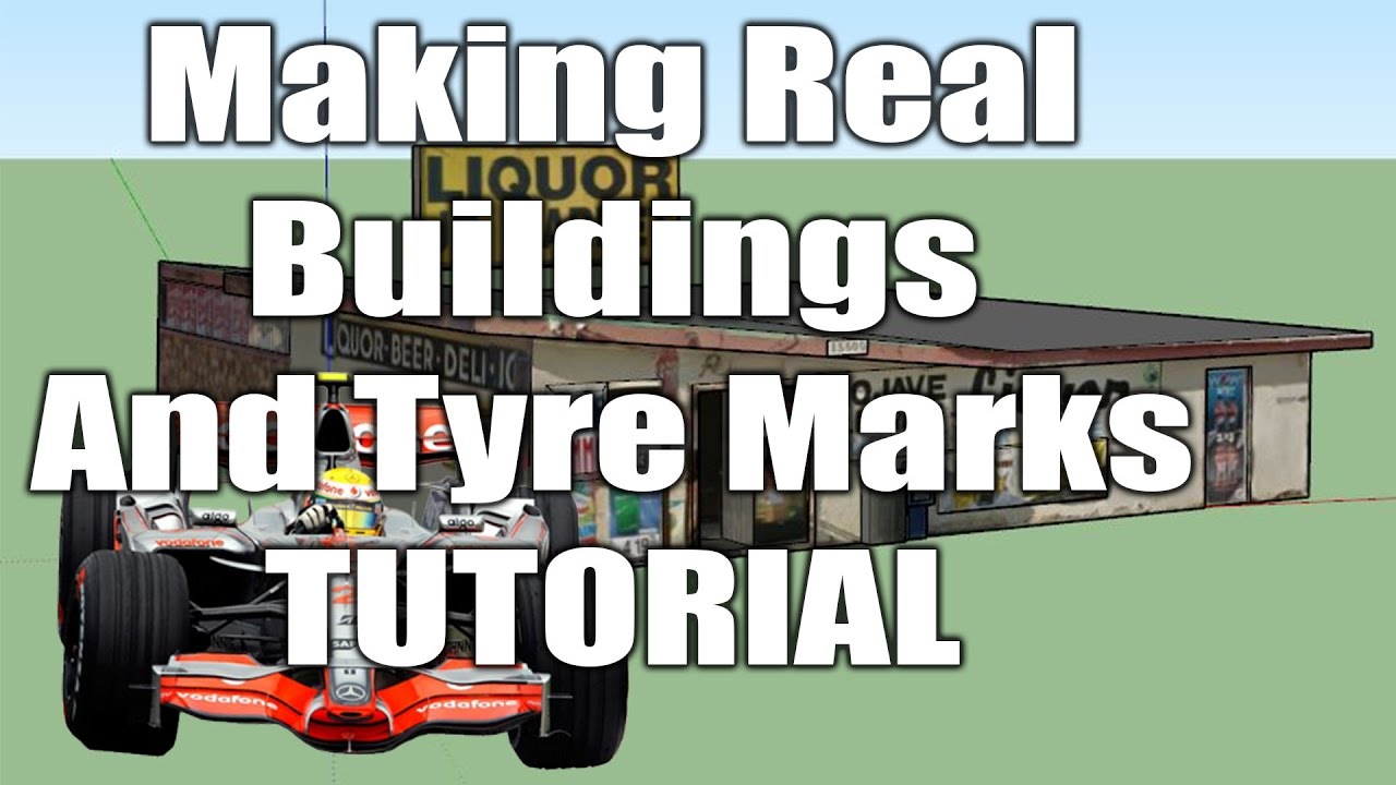 Race Track Builder - Buildings and Tyre marks Tutorial.