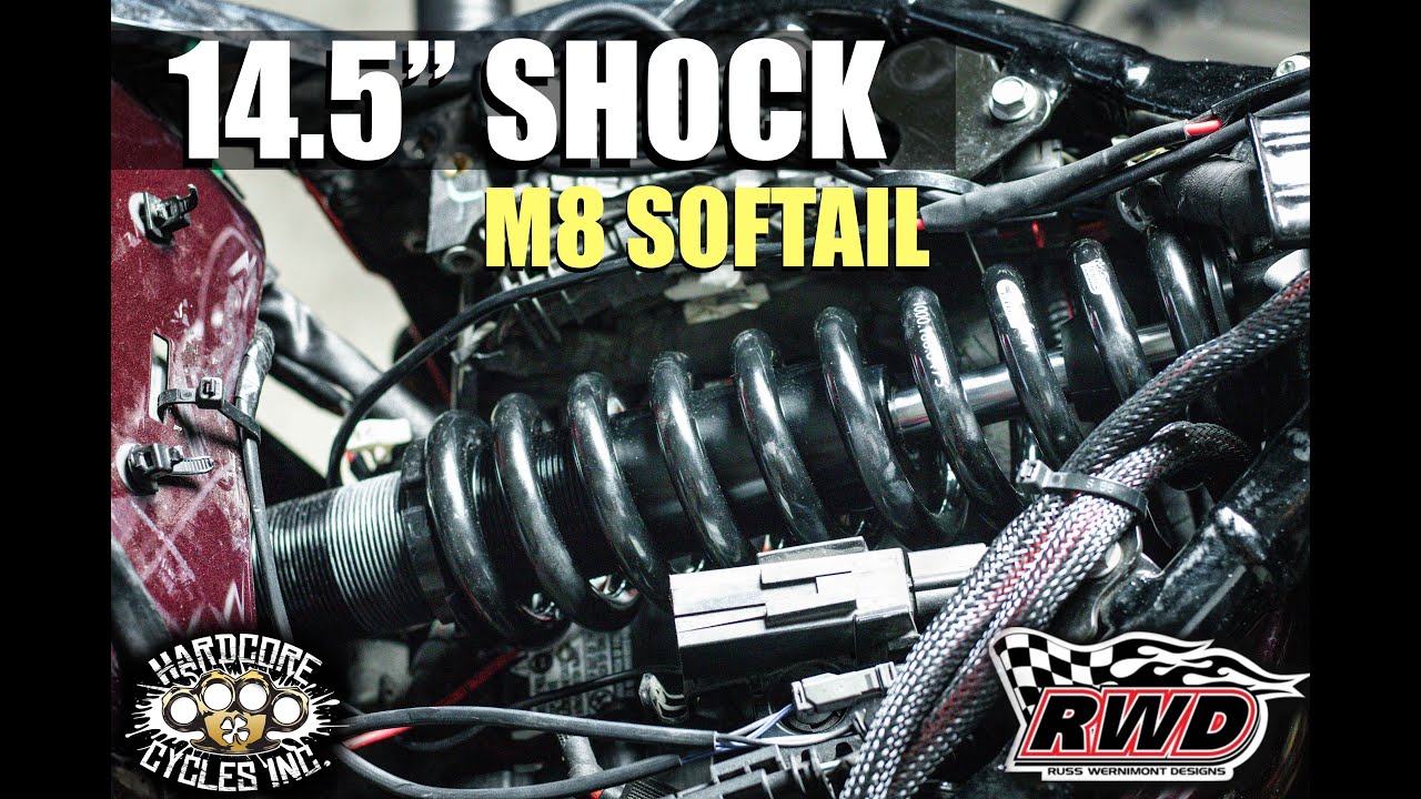 Кастомный моноамортизатор M8 Softail 14,5 дюймов | Задний привод