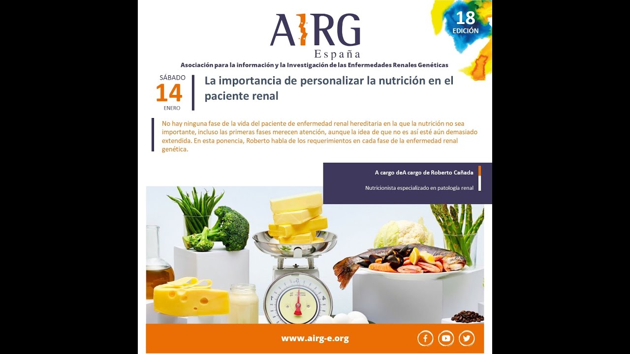18 jornada AIRG-E 5ª La importancia de personalizar la nutrición enel paciente renal, Roberto Cañada