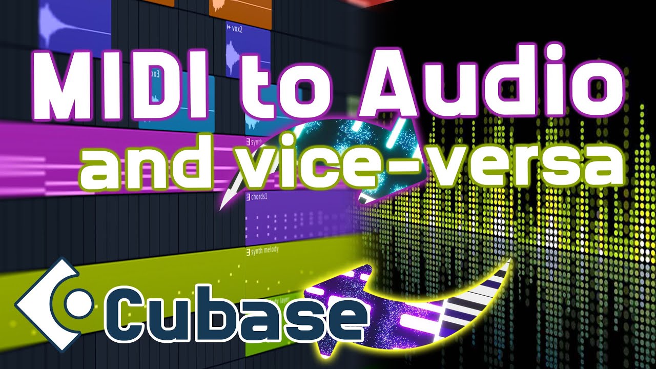 Cubase with Galfi & Galfette - How to convert MIDI to Audio #cubase #midi #audio #convert