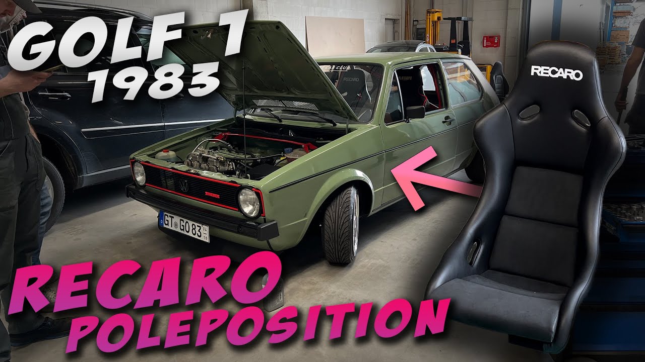 Wir bauen RECARO POLEPOSITION in einen GOLF 1 von 1983! (16V 1.8 GTI Motor von Golf 2)