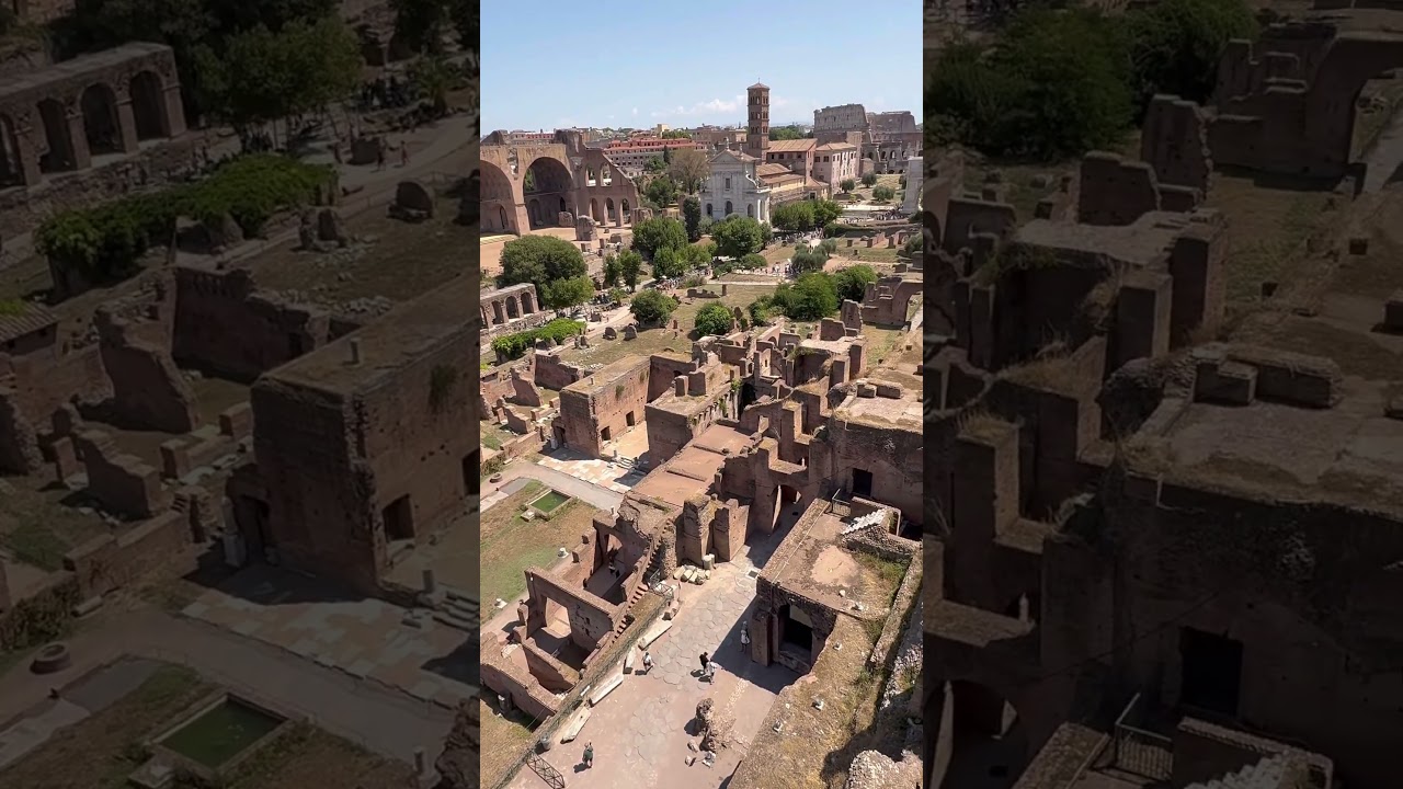 Roman forum’s best view from palatine hill