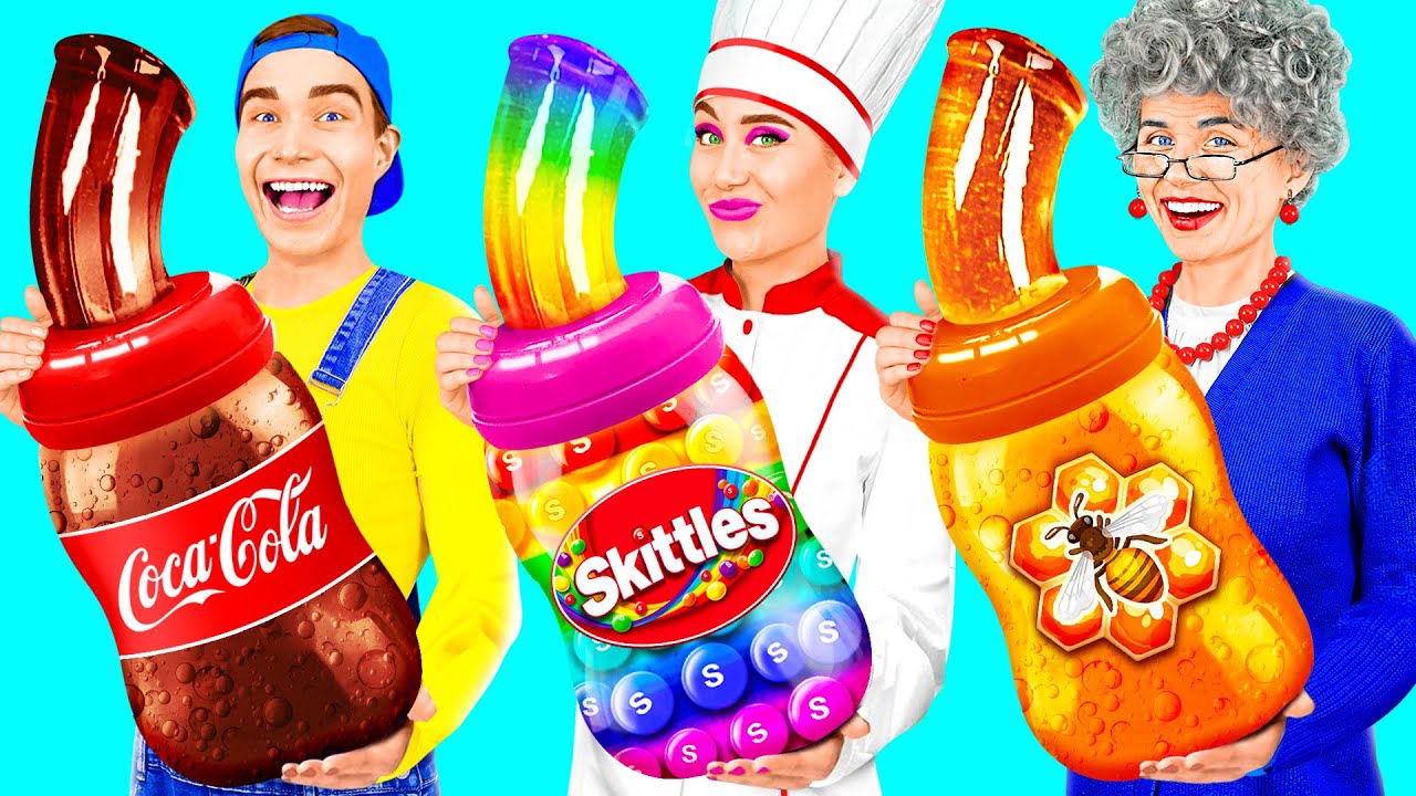 Ben vs B&uuml;y&uuml;kanne Yemek Yapma M&uuml;cadelesi | Kolay Gizli Hack'ler ve Gadget'lar PaRaRa Challenge