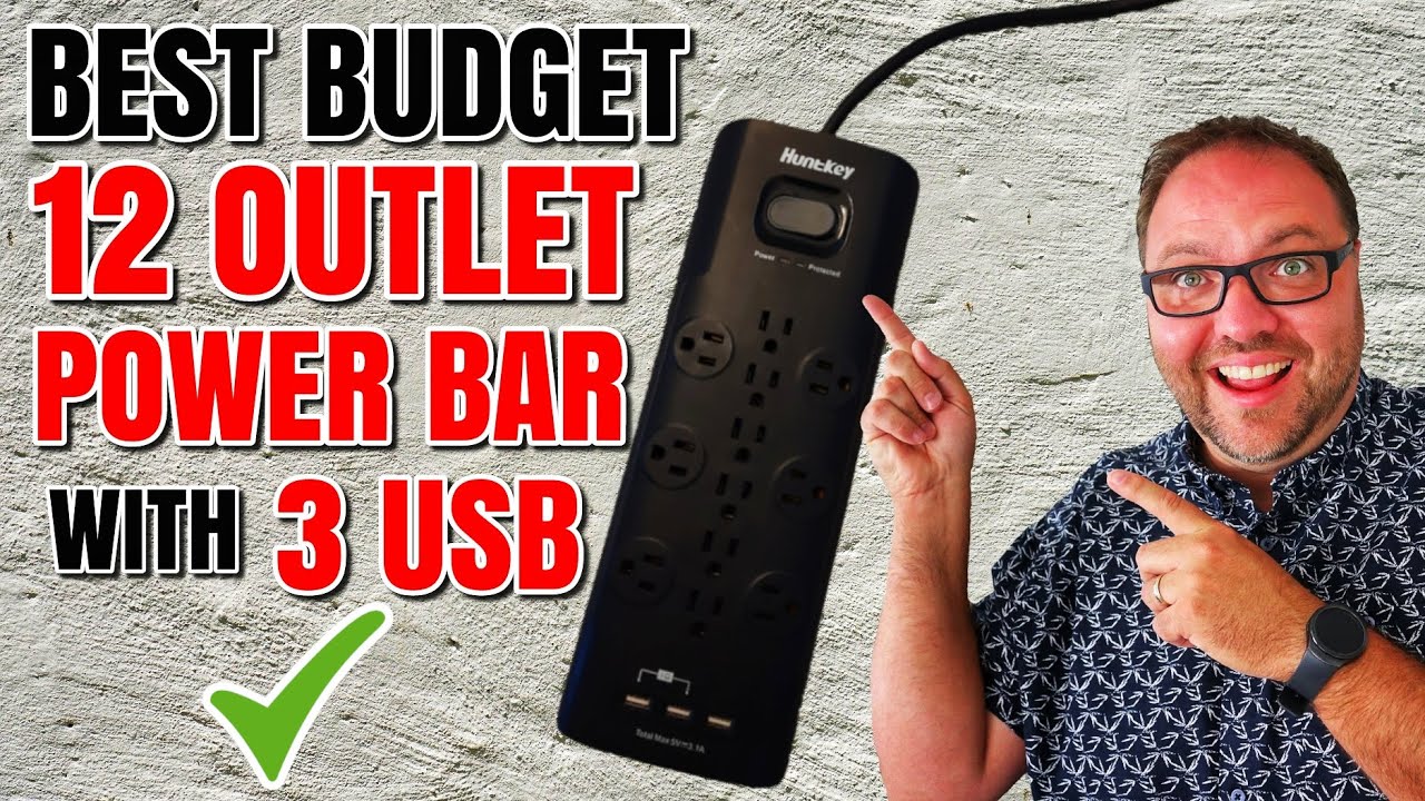 Best Budget 12 Outlet Surge Protector with USB - Huntkey Unboxing & Review - From Amazon