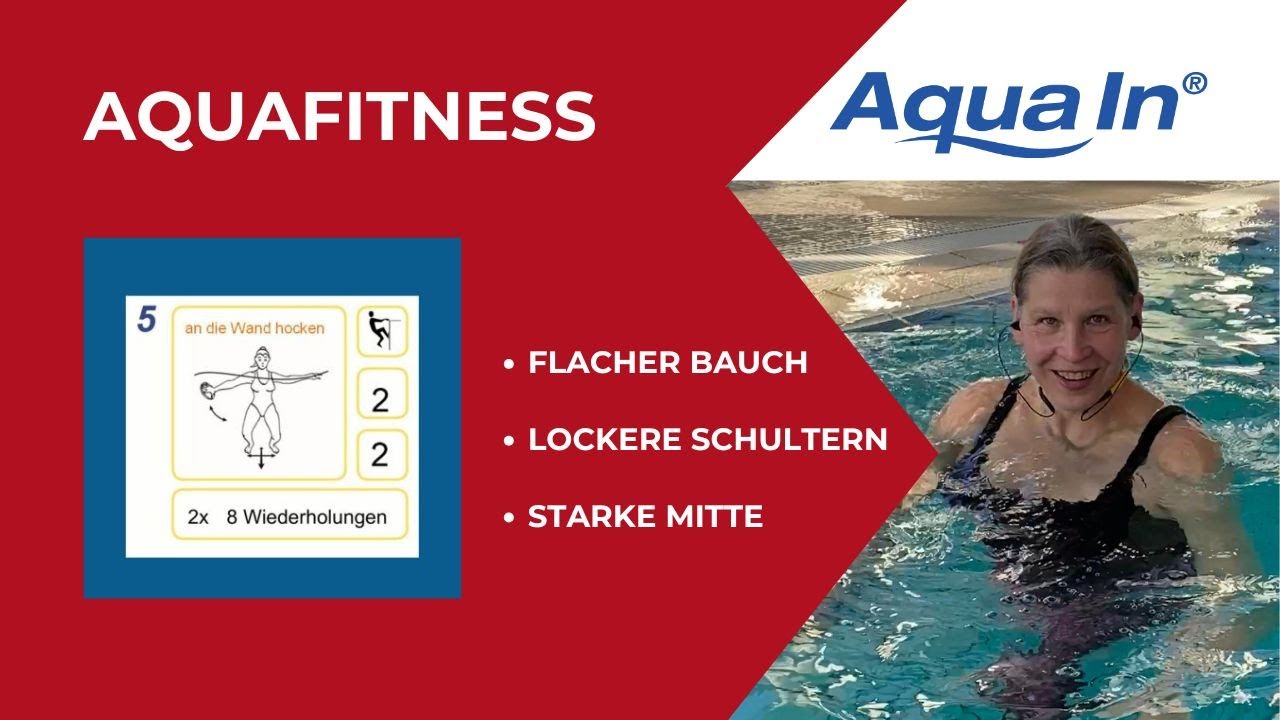 5 Aqua Übungen für einen flachen Bauch und lockere Schultern