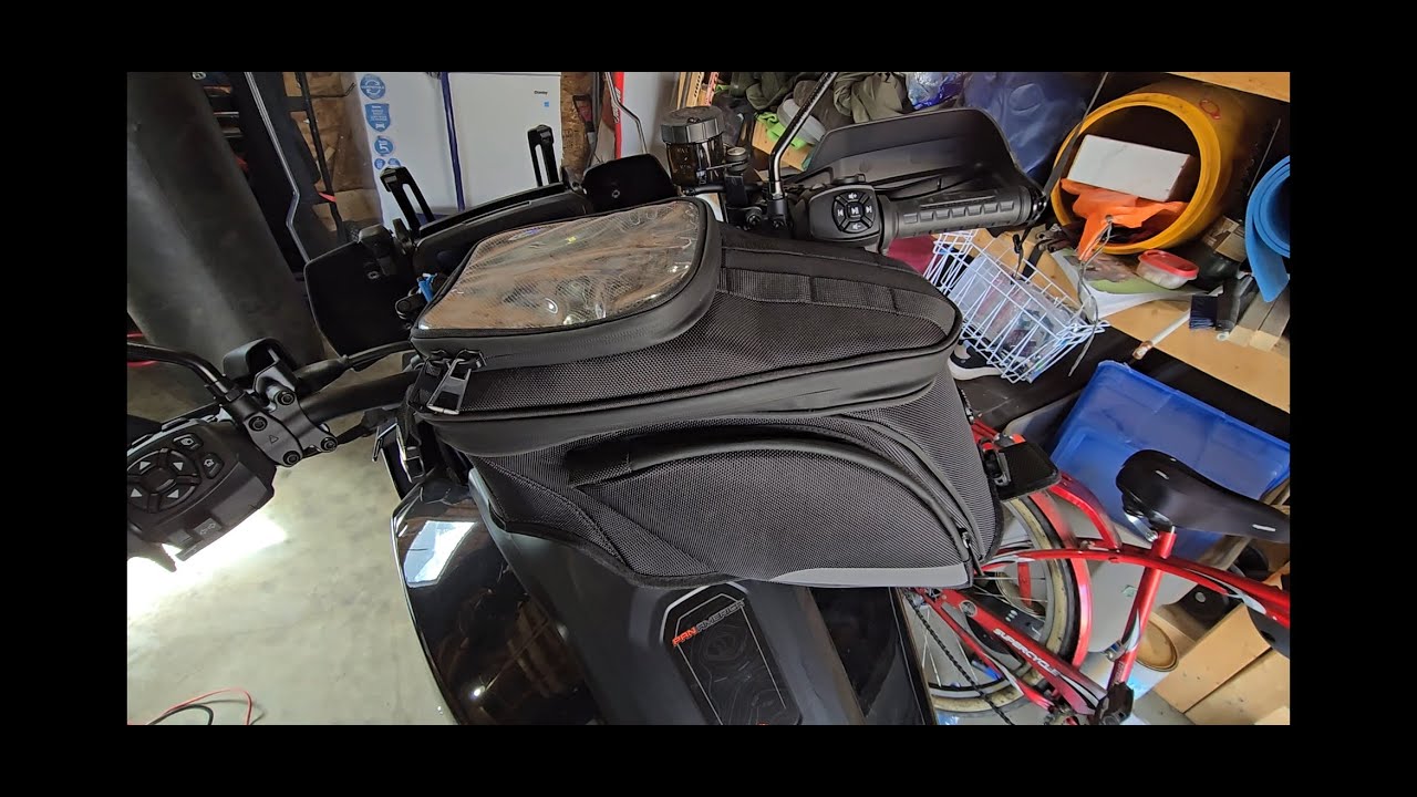 Installing a Viking Seeker Tank Bag on a Harley Davidson Pan America