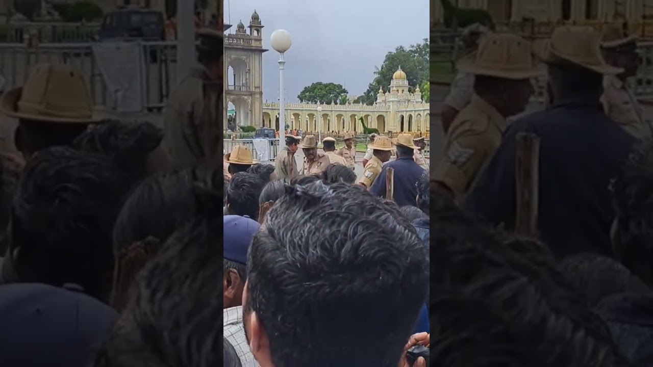 Police showed bullying towards people#mysore #politics #police #shorts #trending #vlog#travel #place
