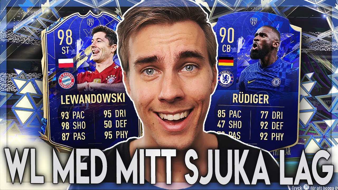 MITT GALNA LAG MED LEWANDOWSKI & RUDIGER! | Fifa 22 på svenska!