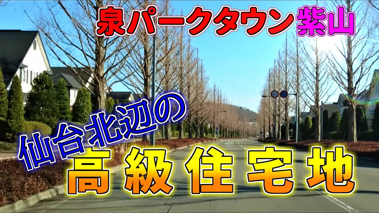 【ニュータウン探訪】仙台北辺の高級住宅地 泉パークタウン 紫山（仙台市泉区）