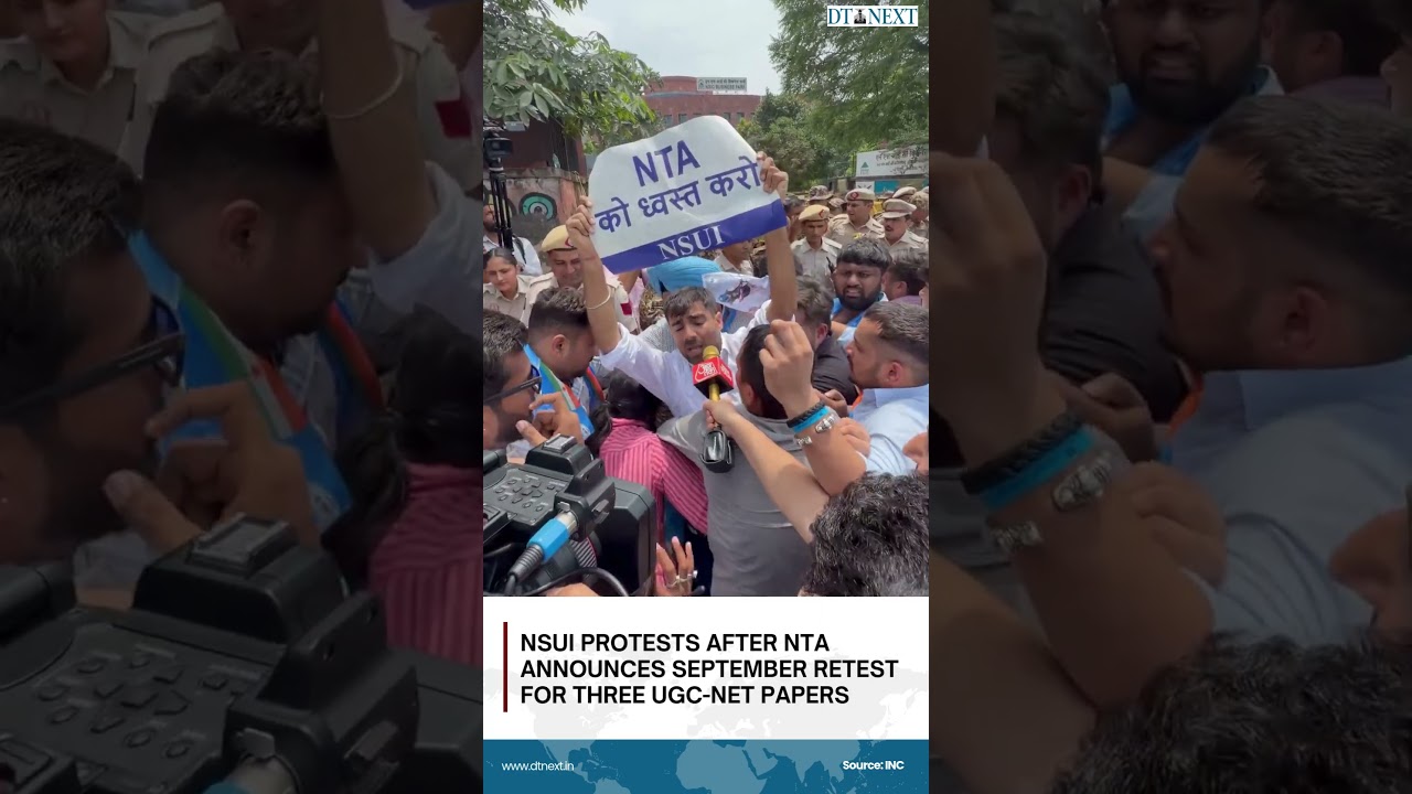 NSUI протестует после того, как NTA анонсировала пересдачу трех экзаменов UGC-NET в сентябре