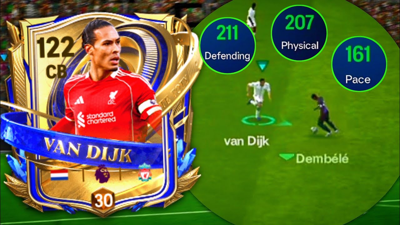 UTOTY VAN DIJK Breaks The Game - Best CB in Fc Mobile💥💨
