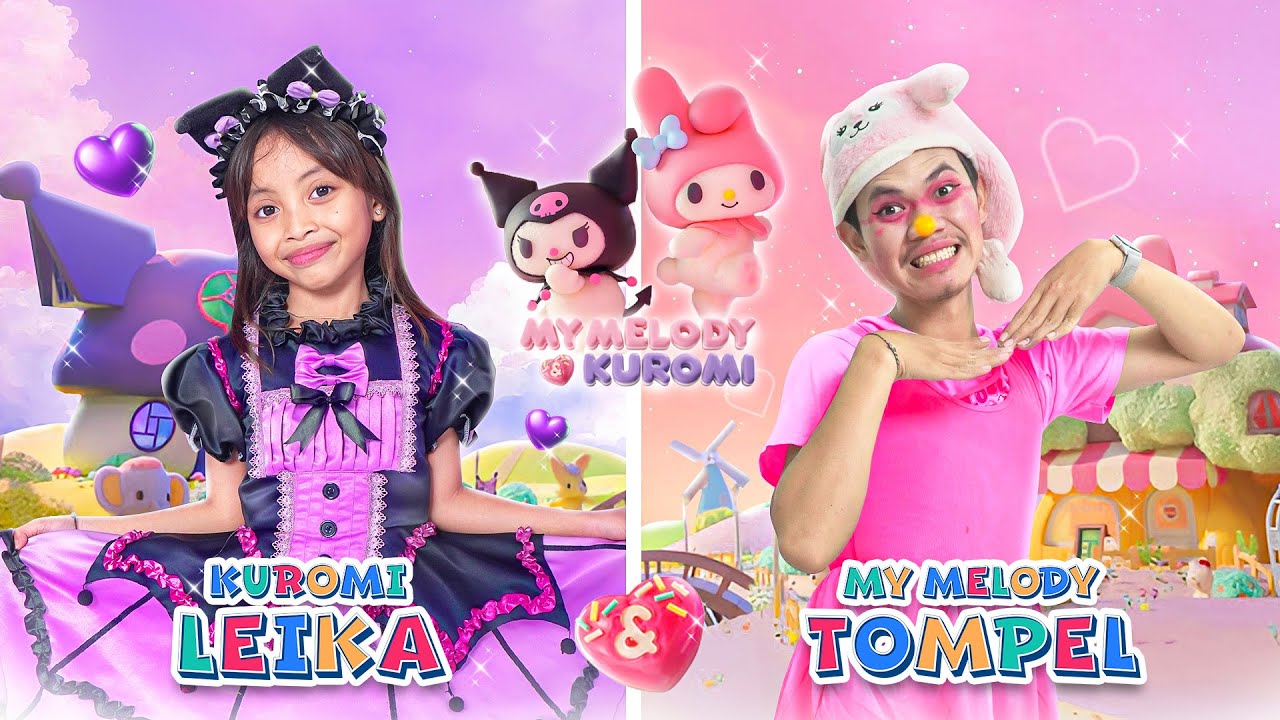 KUROMI & MY MELODY DATANG KE RUMAH LEIKA!! BAWA SNACK SEGUNUNG 😱🍫🎁