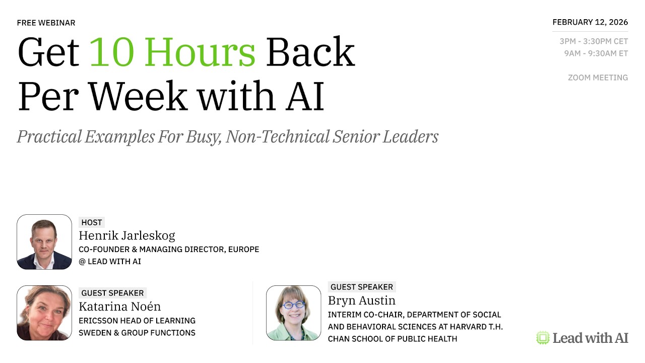 Webinar: Get 10 Hours Back Per Week with AI