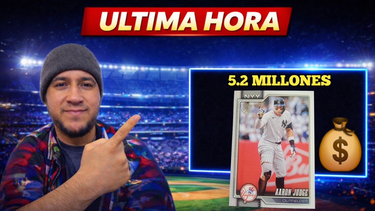 TARJETA DE AARON JUDGE SE VENDE EN 5.2 MILLONES DE DOLARES