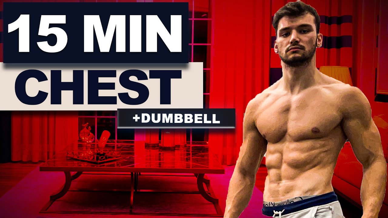 15 Min Perfect Chest Workout with Dumbbells // Build a Bigger Chest | velikaans