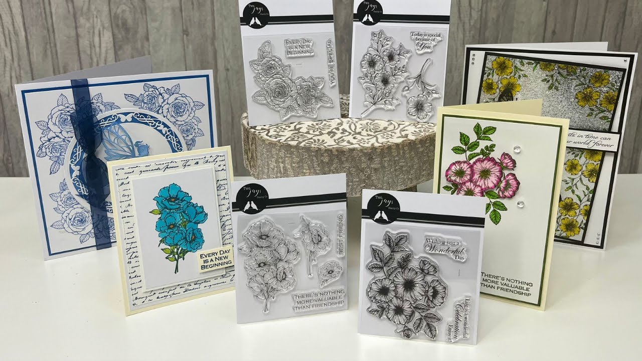 Jamie Rodgers ~ Card Making Floral Craft Stamp Bundle Special Offer