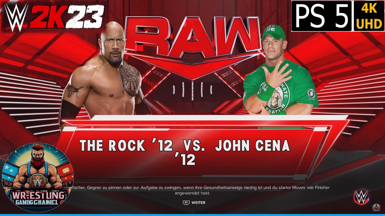 WWE 2K23 - The Rock vs John Cena - PS5