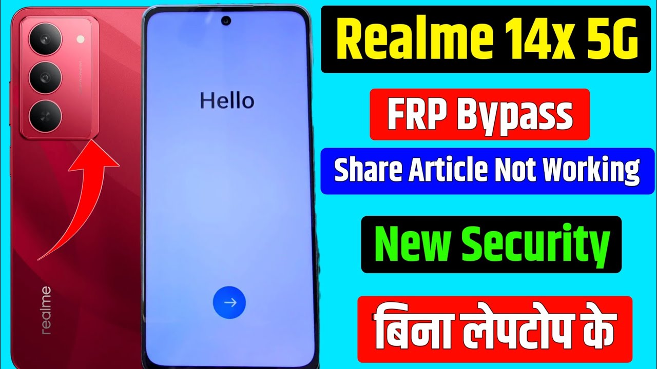 Realme 14x 5G Frp Bypass 2025 | New Security 2025 | realme 14x 5g frp bypass quick share not working
