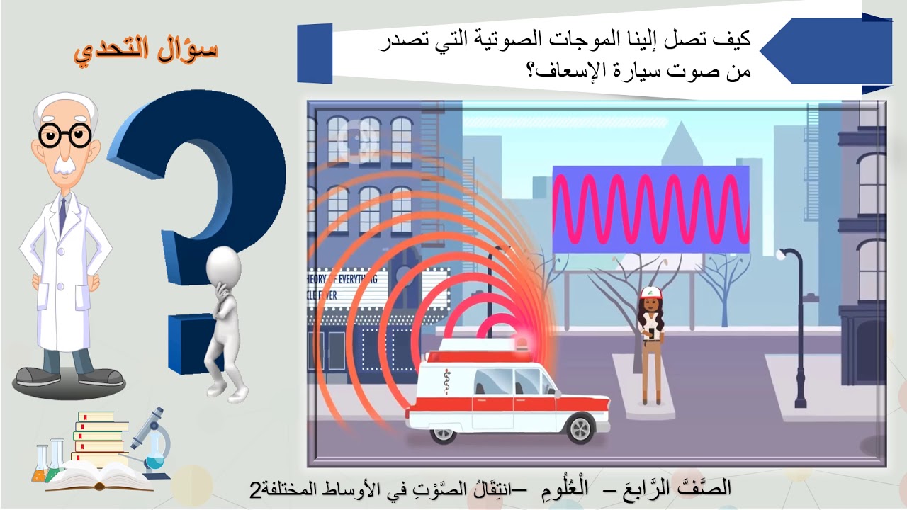 الصف الرابع   العلوم   انتقال الصوت في الأوساط المختلفة 1