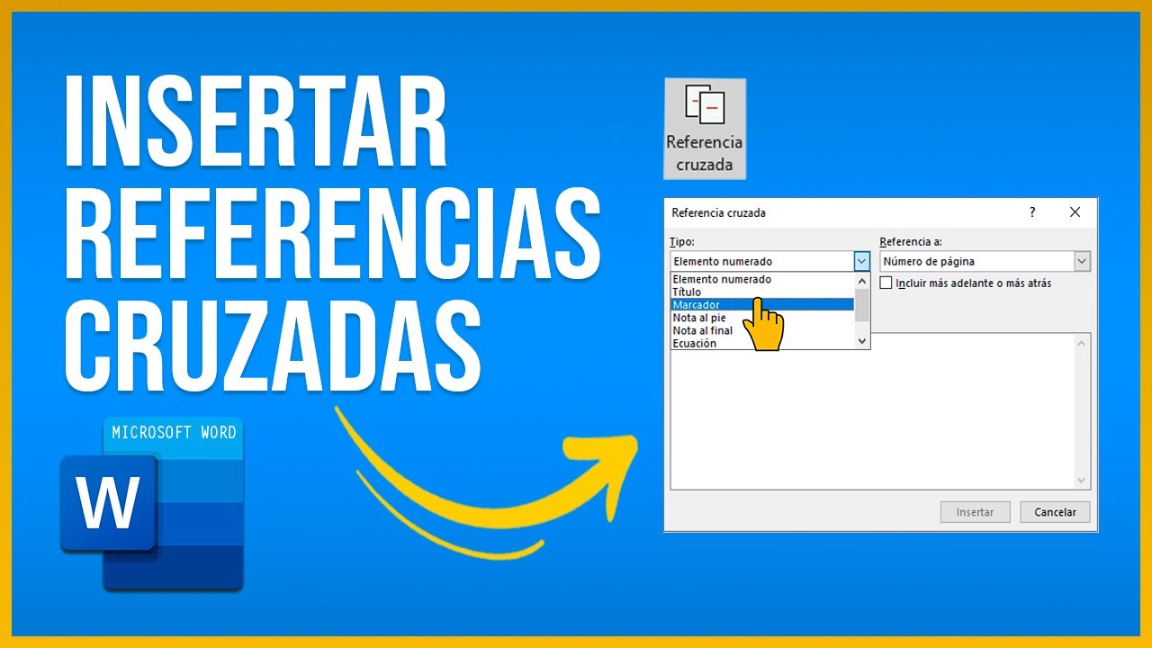 Cómo se insertan REFERENCIAS CRUZADAS en WORD