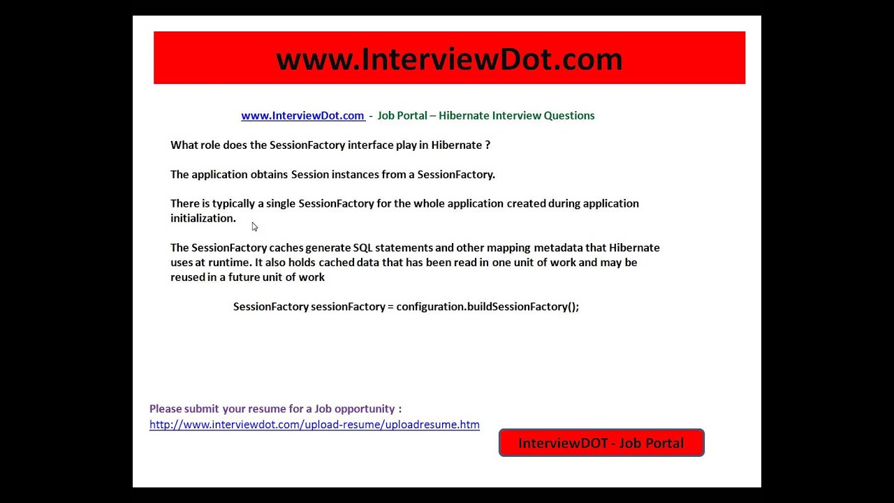 What is SessionFactory in Hibernate